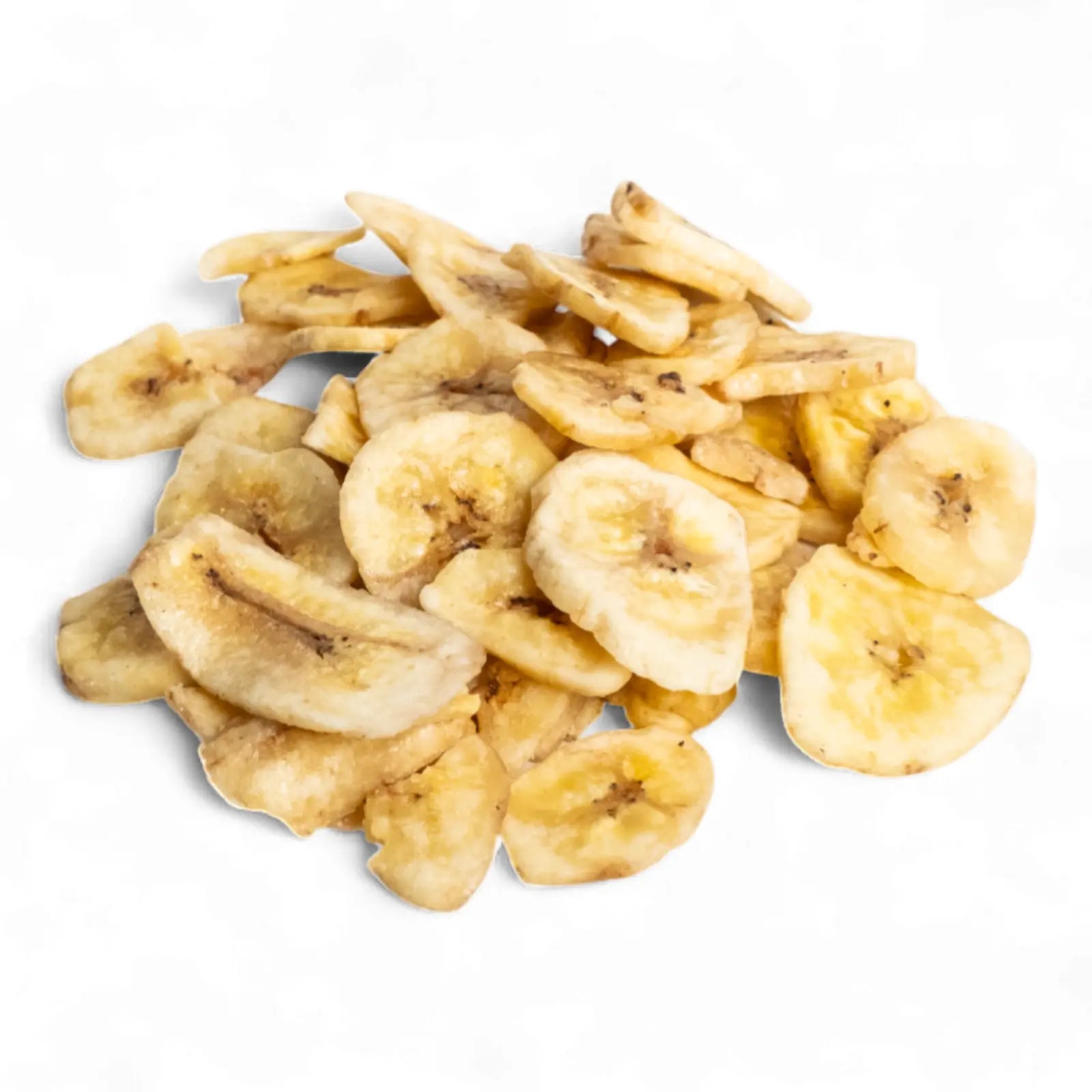 Chipsuri de banane deshidratate natural, crocante și sănătoase, gustare fără adaos de zahăr.