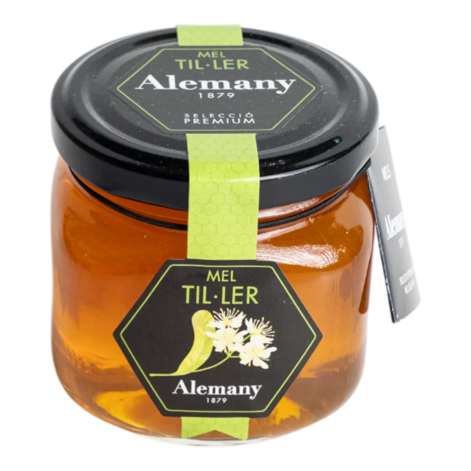 Borcan cu miere de tei Alemany – selecție premium, aromă florală intensă, 250g.