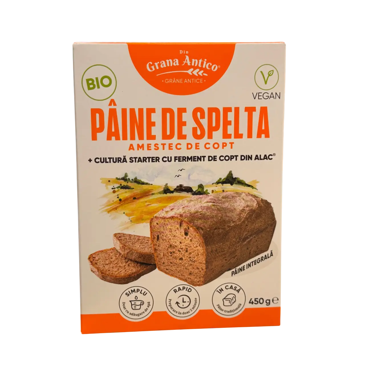 Mix pâine de spelta integrală BIO – 21 RON (1)