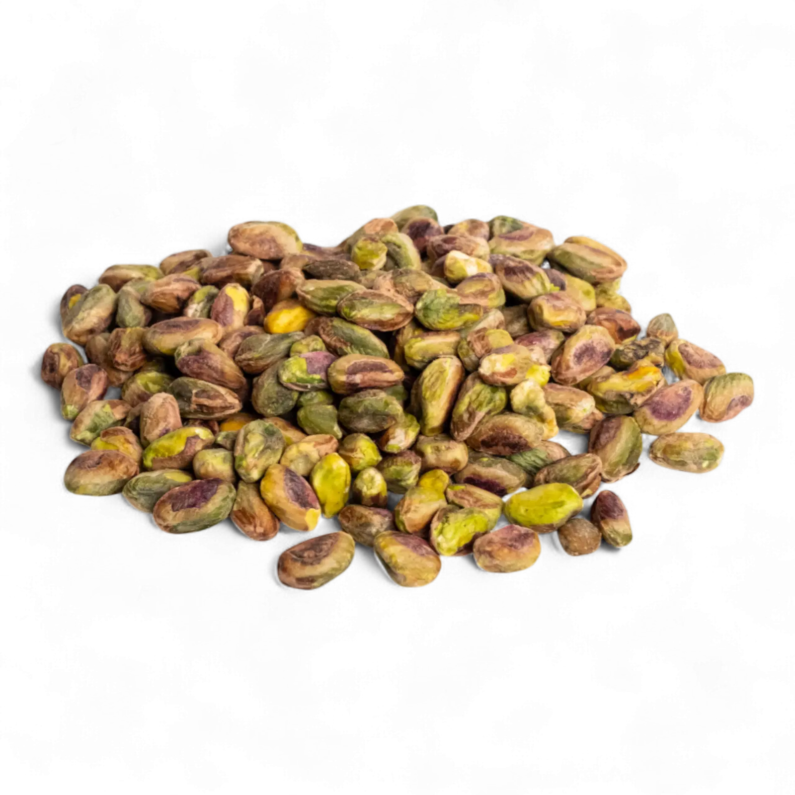 Miez de fistic crud decorticat, bogat în proteine, fibre și antioxidanți, ideal pentru deserturi, salate și gustări sănătoase.