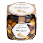 Borcan cu miere și alune întregi Alemany – desert gourmet tradițional, perfect pentru combinații rafinate.